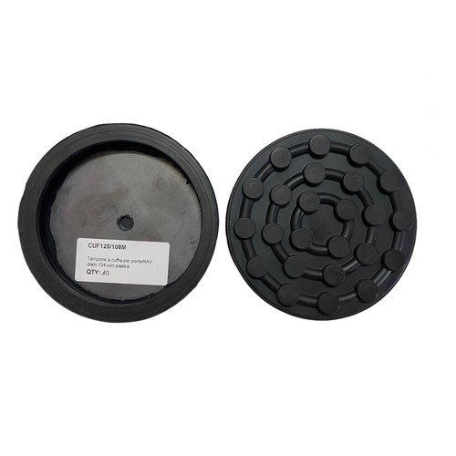 Tampone cuffia gomma tondo - a,