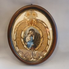 Antico Ricamo con Immagine Di