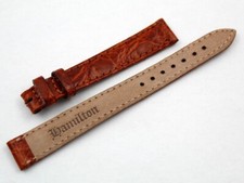 Accessori Orologi Hamilton Marrone 12/10mm Elegante Artigianale Ottima Qualità