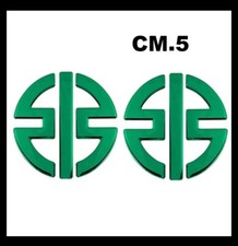 2 Adesivi cm 5 Kawasaki VERDE