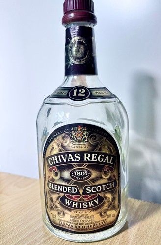 Chivas whisky empty - whisky,