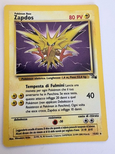 Pokemon zapdos holo set - pokemon,
