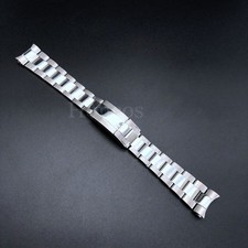 Cinturino orologio 21 mm bracciale argento lucido Sea-Dweller e Deepsea adatto per Rolex