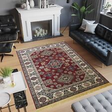ZAFFIRO - TAPPETO CLASSICO EFFETTO SETA ORIENTALE PERSIANO ELEGANTE - 315 ROSSO