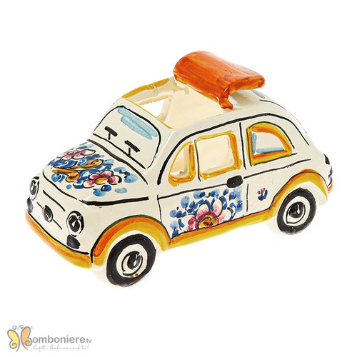 Bomboniera ceramica auto 500