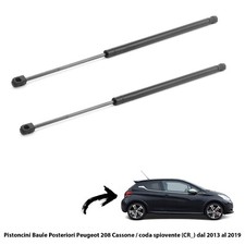 2 MOLLE  A GAS PISTONCINI  PORTELLONE BAGAGLI X PEUGEOT 208 Cassone/coda p. CR