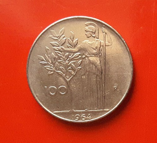 100 lire 1964 errore - 1964, del