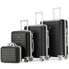 Set 4 Valigie Rigide Nero