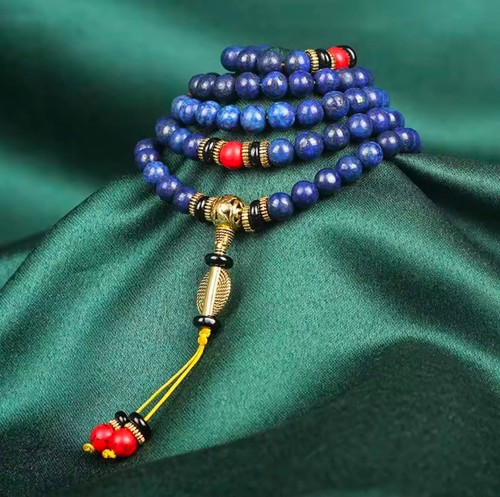 Bracciale lapislazzuli 108 - bracciale,