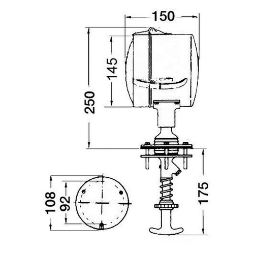 Faro comando interno luce - faro,