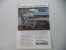 advertising Pubblicità 1984 SCANIA R142 R 142 HS