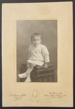 Antica fotografia su cartoncino Ritratto Bambino Napoli Inizi ‘900 (5) Come foto