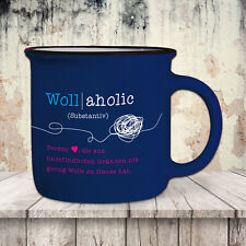 Tazza Vintage Blu Viola Con