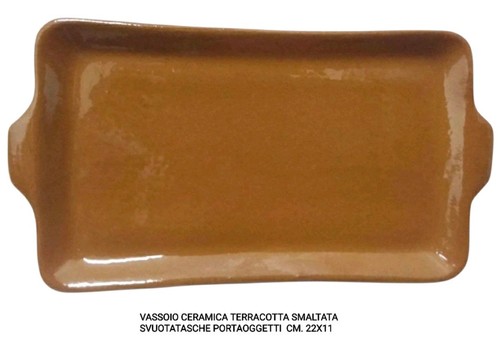 Vassoio rettangolare ceramica - rettangolare,