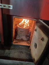 Caldaia Palazzetti usata a pellet idro basamento Kw 30,6 funzionante anno 2015 