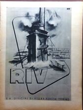 Pubblicità del 1942 Riv officine Villar Perosa Strumenti di misura CGS Monza