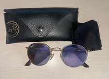 Ray-Ban Round Metal RB3447 53-21 145mm Occhiali da Sole Rotondi Montatura Oro...