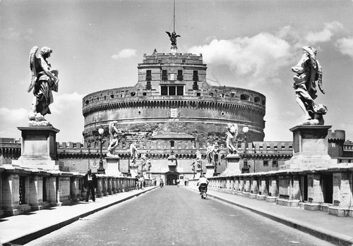 Cartolina roma castello - castello, e