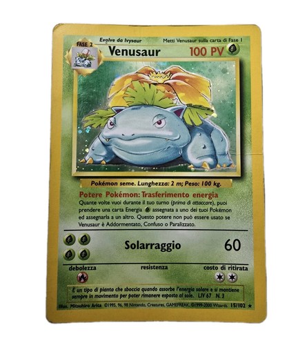 Carta pokemon venusaur 102 - pokemon,