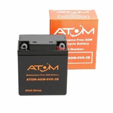 Batteria Moto 6N6-3B Atom AGM