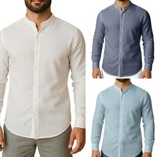 Camicia lino uomo - lino, slim