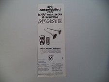 advertising Pubblicità 1978 VALVOLE ABARTH