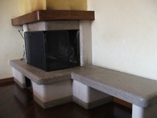 camino a legna Con Rivestimento Ventilato