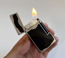 S.T. Dupont Ligne 2 Chinalack Oscuro Platino Sigaro Doppia Fiamma Non Inciso RARO