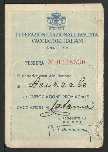 Tessera federazione nazionale - tessera,