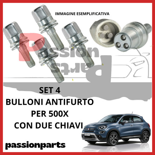 Kit bulloni antifurto fiat - antifurto,
