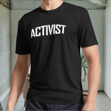 T-shirt nera uomo logo