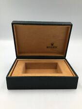 Cassa scatola orologio ROLEX ORIGINALE VINTAGE pelle legno verde no interno 2...