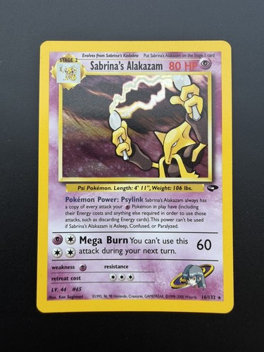 Sabrina alakazam 132 holo - sabrina's,