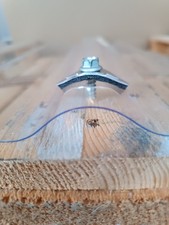 KIT FISSAGGIO LASTRE POLICARBONATO ONDULATE SU STRUTTURE IN LEGNO O FERRO/ALLUM.