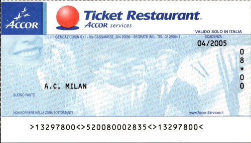Buono pasto ticket restaurant - buono,