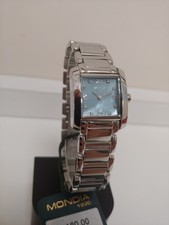 Orologio Mondia Donna Nuovo Al Quartz Con Diamanti