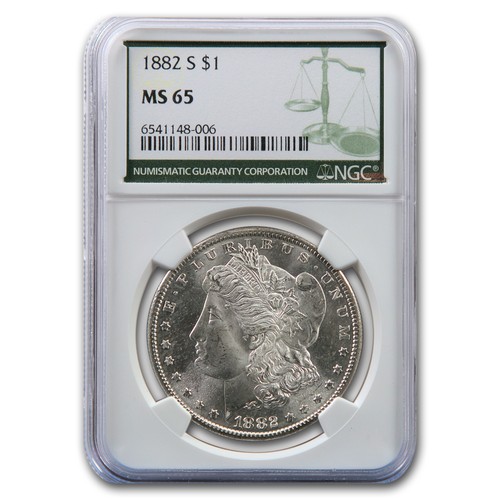 1882 morgan dollar 65 - morgan, ms-65