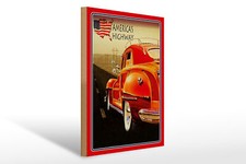 Targa in legno auto 30x40 cm