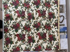 Tovaglia Natalizia Vintage Avorio decoro Natalizio 150x142 Cotone AFFARE