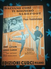 FILM PAPA' GAMBALUNGA - FRED ASTAIRE LESLIE CARON - SPARTITO MUSICALE 1954  