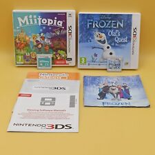 LOTTO Videogiochi CARTUCCE 3DS per BAMBINI - MIITOPIA + FROZEN - Giochi ITA