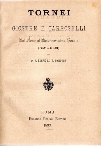 Tornei giostre caroselli dal - caroselli,