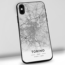 Cover Torino per IPHONE SAMSUNG HUAWEI,custodia cellulare Torino città mappa