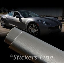 Pellicola adesiva TITANIO SPAZZOLATO satinato wrapping tuning auto moto