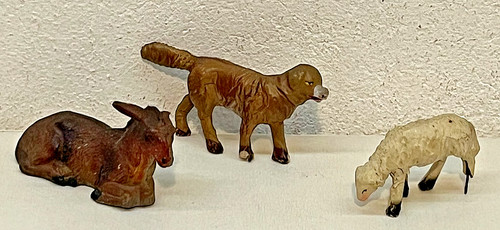 Antico diorama per presepe - per,