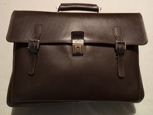 Cartella cuoio marrone roncato - cuoio,