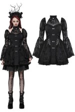 Abito corto donna nero gotico