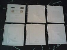 7 fogli QUARTINE + 2 PAGINE CON TASCHE MARINI San Marino 1992 4 FRANCOBOLLI