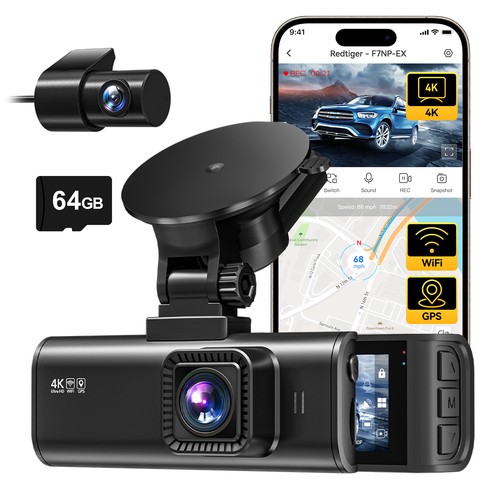 Redtiger f7np dash camera - f7np-ex,