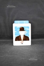 Barattolo In Ceramica Caffè Vergnano Porta Capsule 17x12,5x14cm